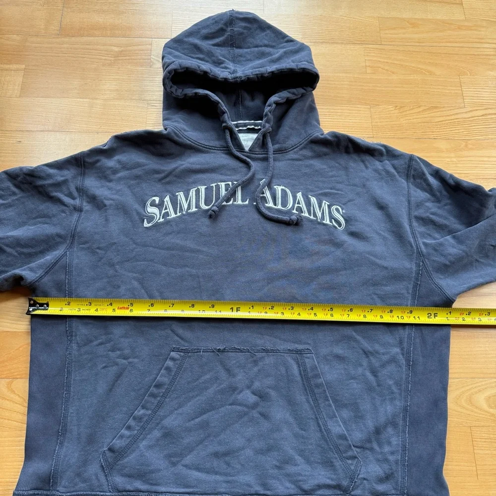 Blue Samuel Adams beer hoodie